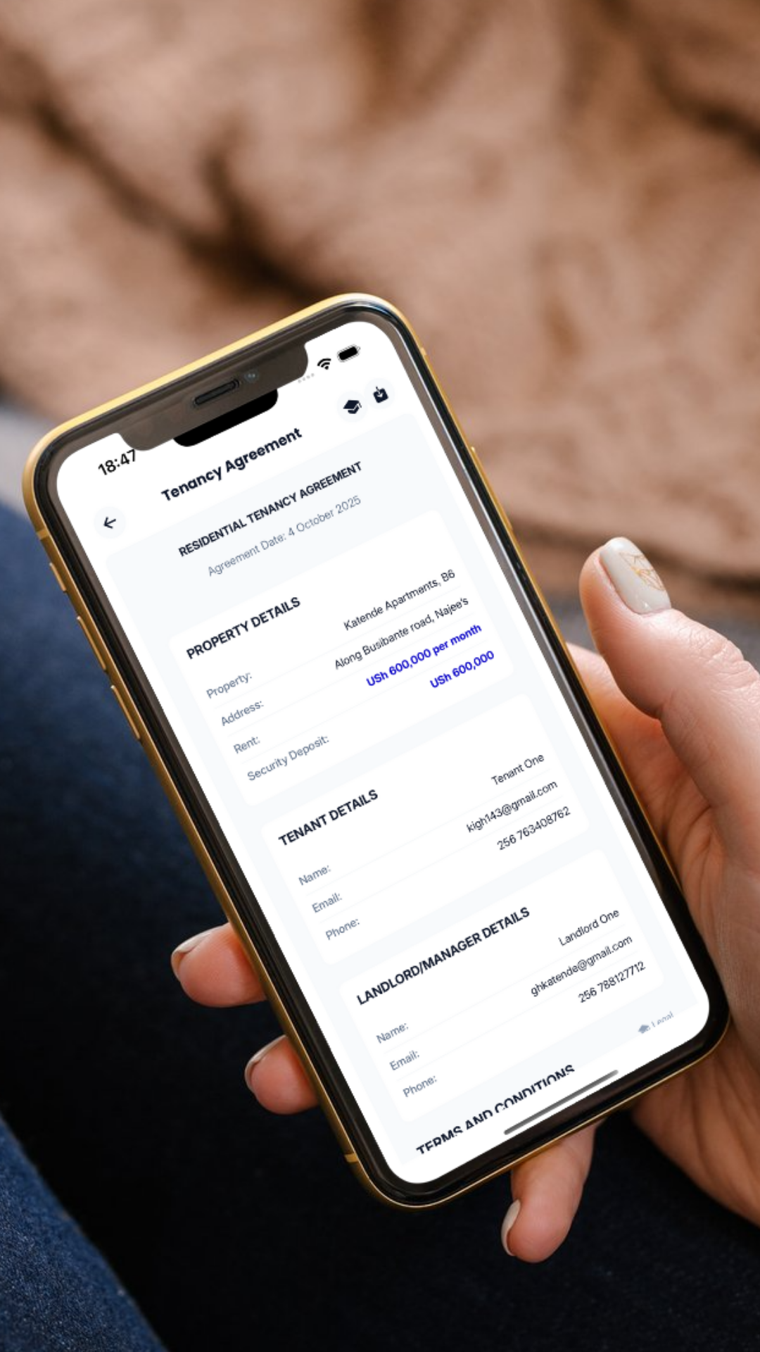 Tenancy agreement management